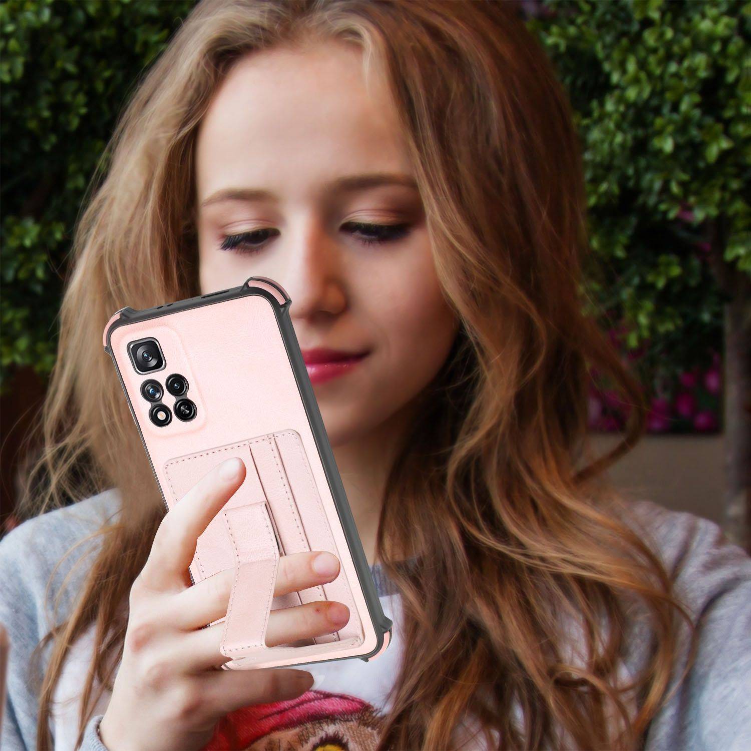 Hülle kompatibel mit Xiaomi Redmi Note 11 Pro / Note 11 Pro+ 5G Kunststoff Soft Handyhülle - Handy Case Rosengold