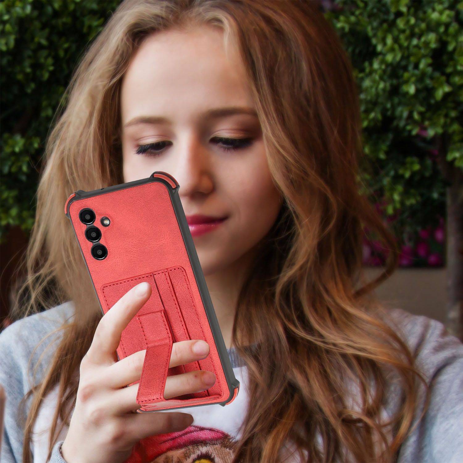 Hülle kompatibel mit Samsung Galaxy A13 5G Kunststoff Soft Handyhülle - Handy Case Rot