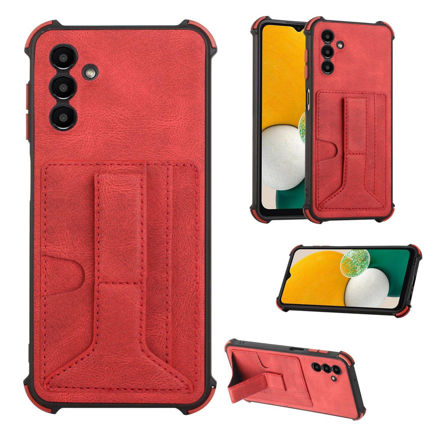 Hülle kompatibel mit Samsung Galaxy A13 5G Kunststoff Soft Handyhülle - Handy Case Rot