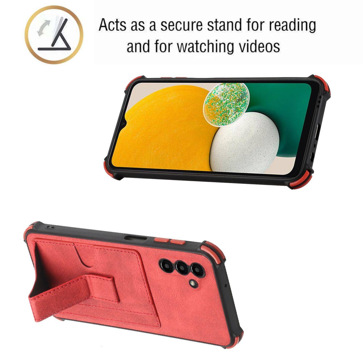 Hülle kompatibel mit Samsung Galaxy A13 5G Kunststoff Soft Handyhülle - Handy Case Rot