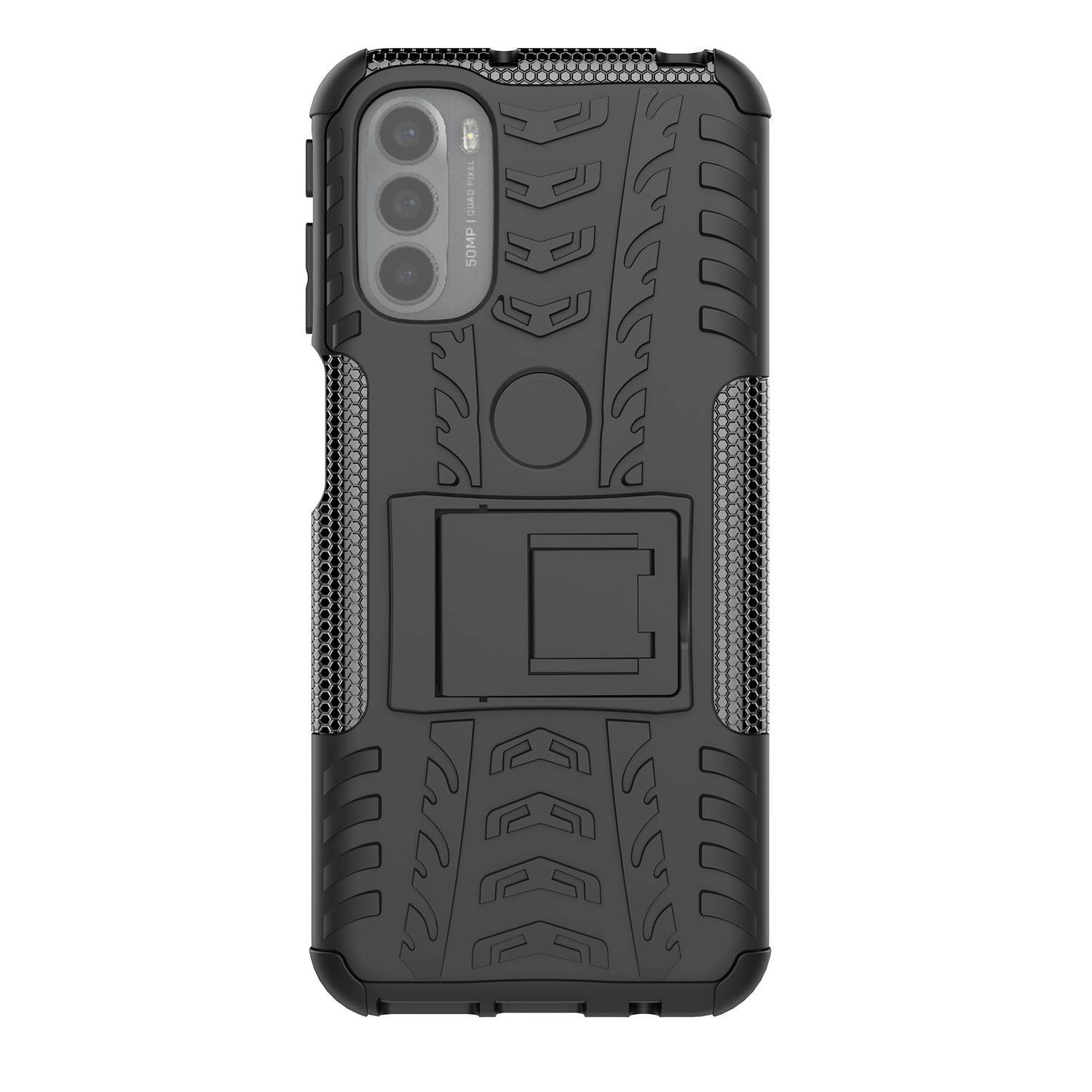 Hülle kompatibel mit Motorola Moto G31 / G41 Kunststoff Soft Handyhülle - Handy Case Schwarz