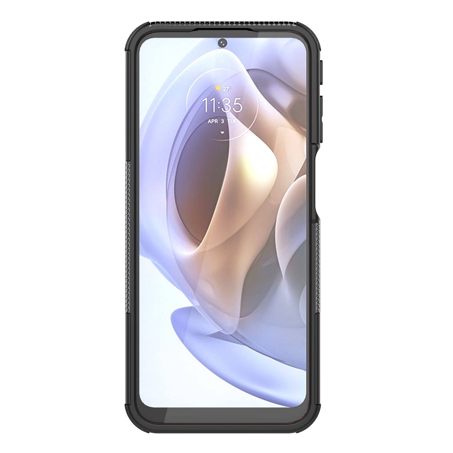 Hülle kompatibel mit Motorola Moto G31 / G41 Kunststoff Soft Handyhülle - Handy Case Schwarz