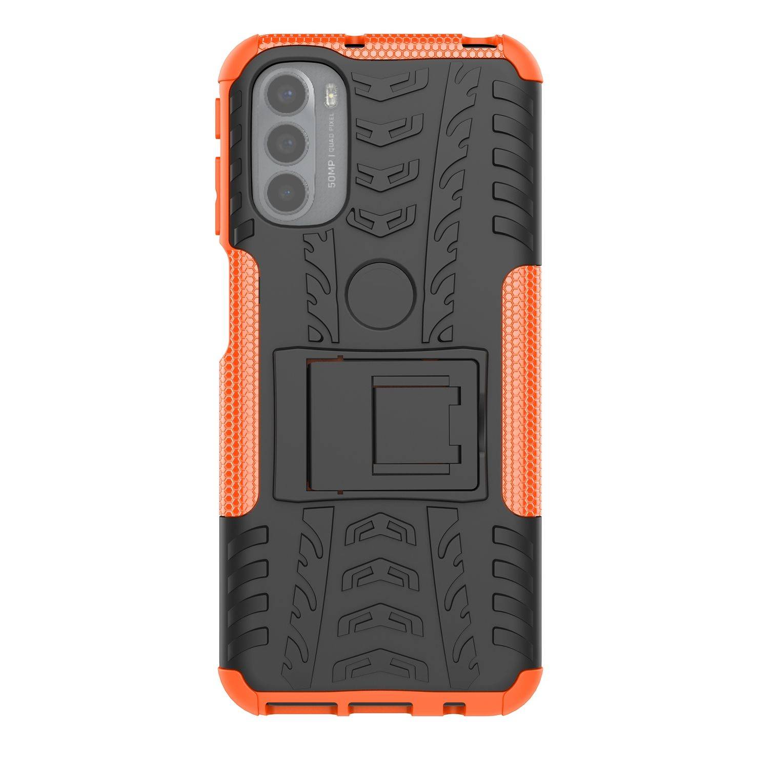 Hülle kompatibel mit Motorola Moto G31 / G41 Kunststoff Soft Handyhülle - Handy Case Orange
