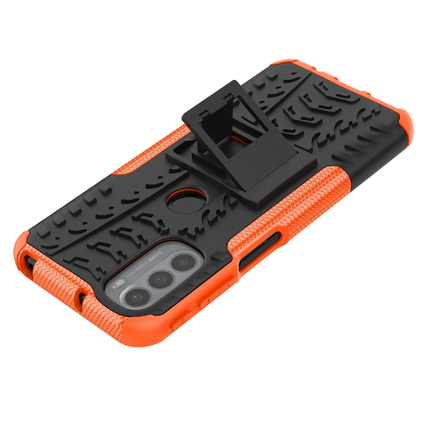 Hülle kompatibel mit Motorola Moto G31 / G41 Kunststoff Soft Handyhülle - Handy Case Orange