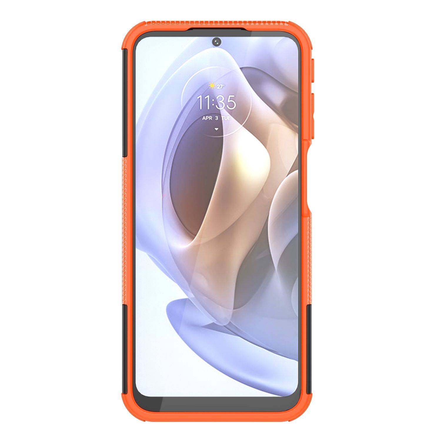 Hülle kompatibel mit Motorola Moto G31 / G41 Kunststoff Soft Handyhülle - Handy Case Orange