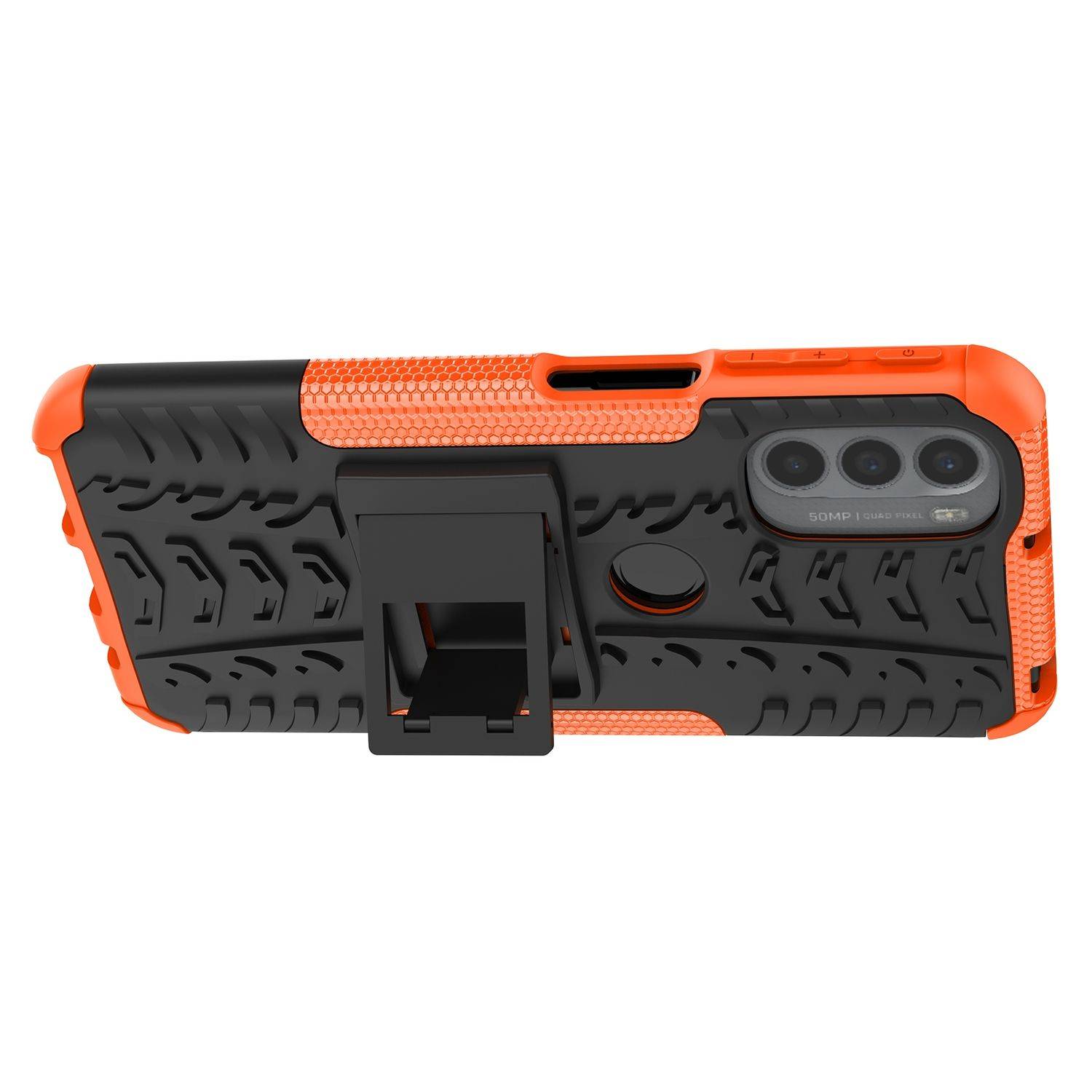 Hülle kompatibel mit Motorola Moto G31 / G41 Kunststoff Soft Handyhülle - Handy Case Orange