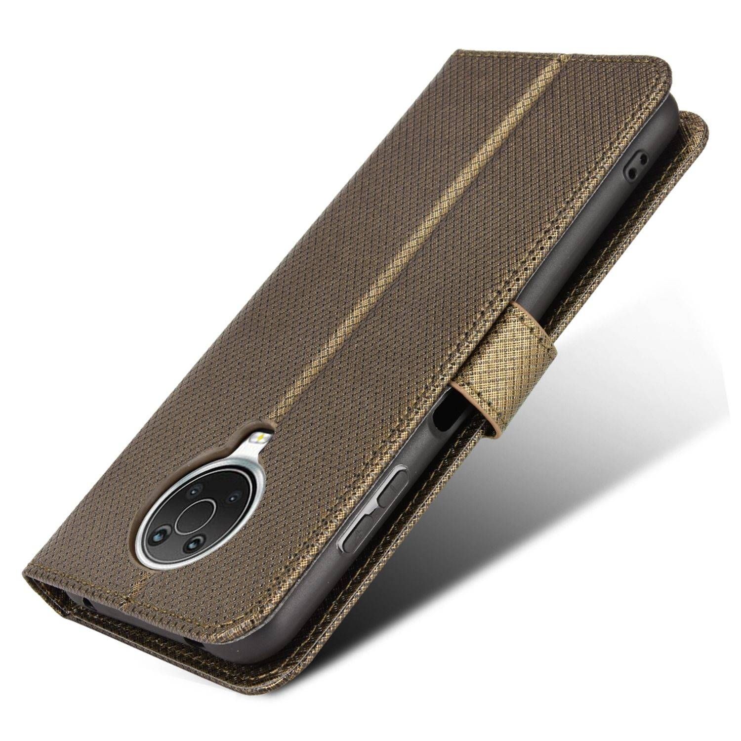 Hülle kompatibel mit Nokia G10 / G20 Kunstleder Handyhülle - Handy Case Braun