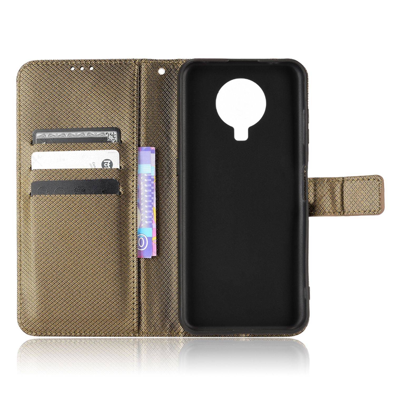 Hülle kompatibel mit Nokia G10 / G20 Kunstleder Handyhülle - Handy Case Braun