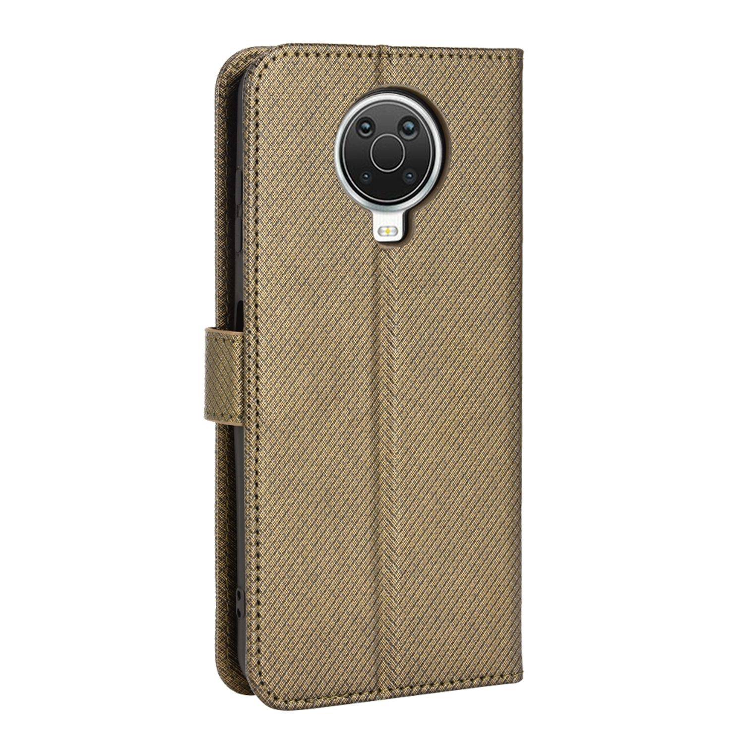 Hülle kompatibel mit Nokia G10 / G20 Kunstleder Handyhülle - Handy Case Braun