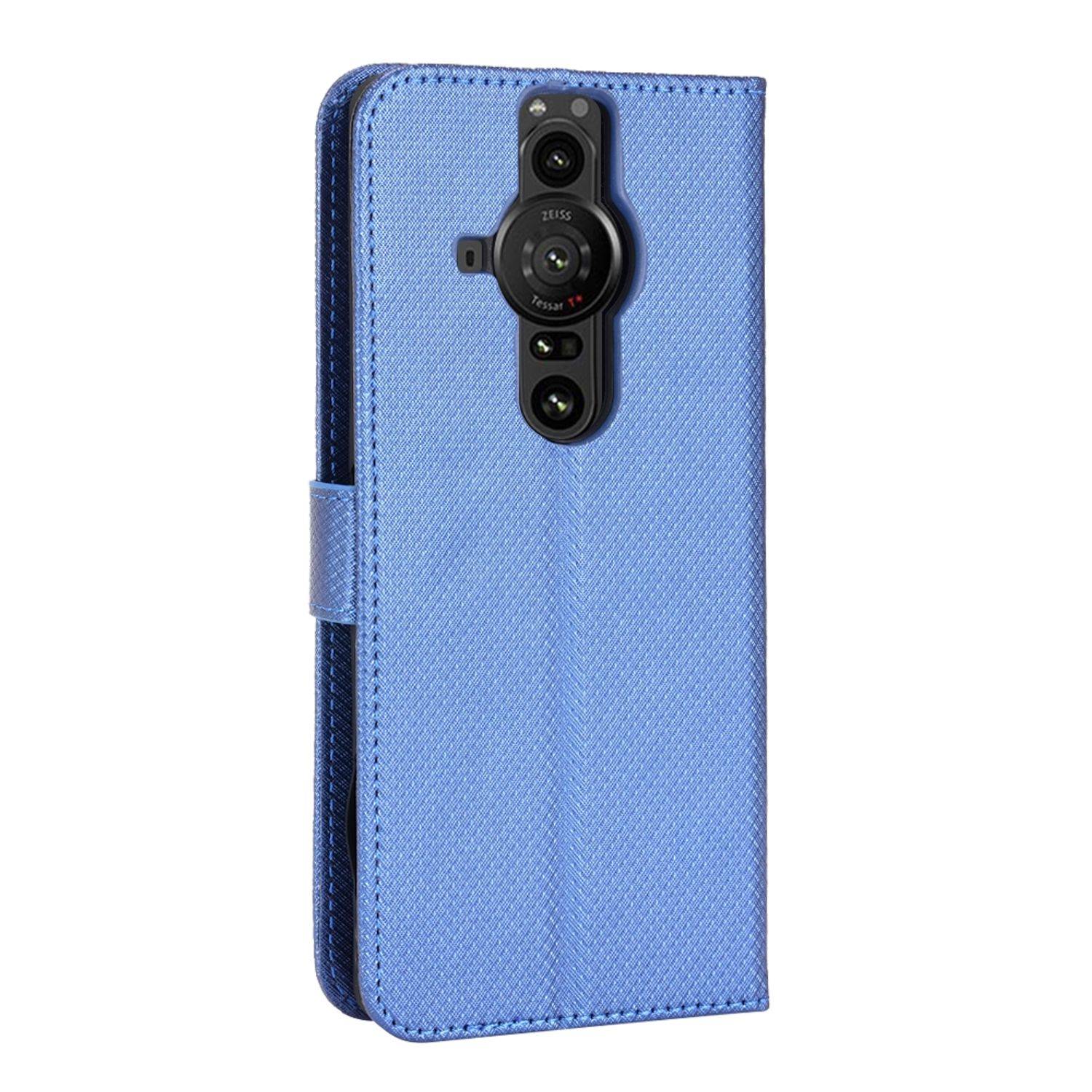 Hülle kompatibel mit Sony Xperia PRO-I Kunstleder Handyhülle - Handy Case Blau