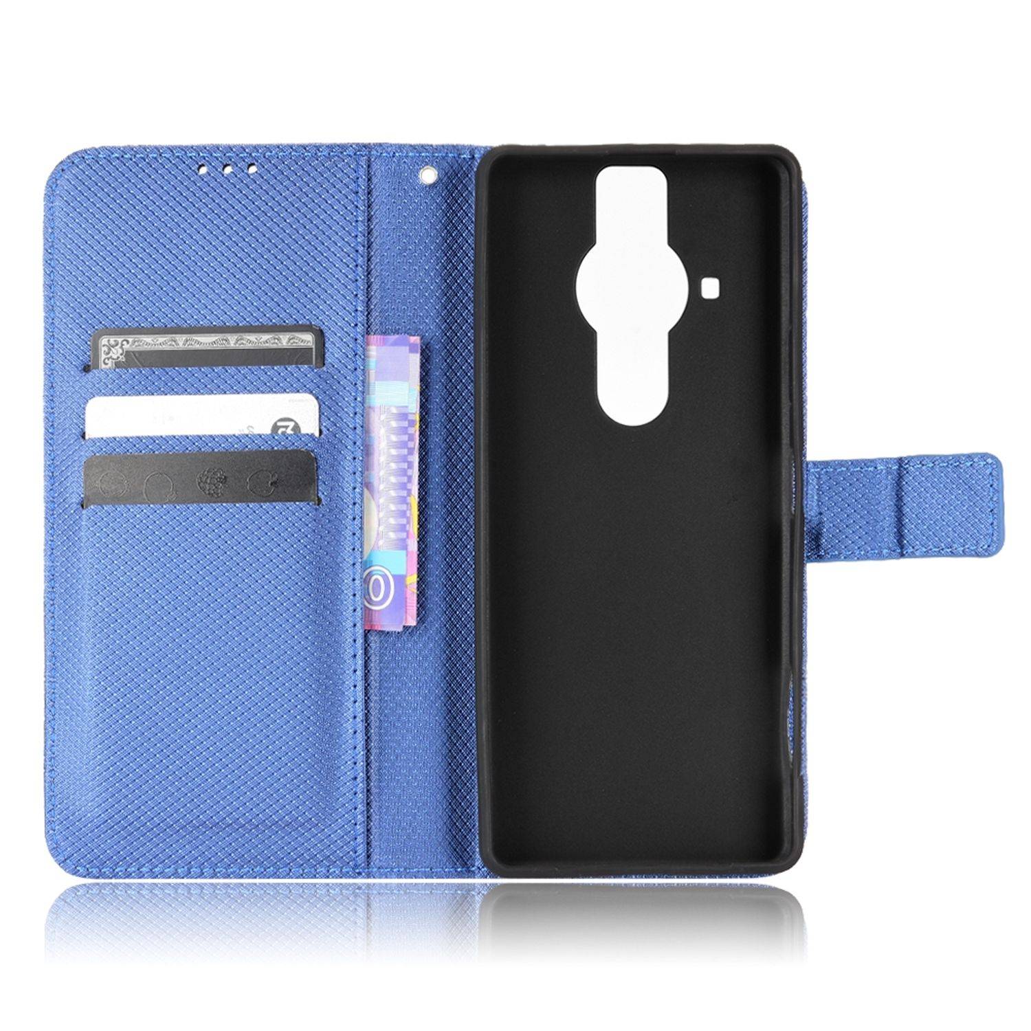 Hülle kompatibel mit Sony Xperia PRO-I Kunstleder Handyhülle - Handy Case Blau