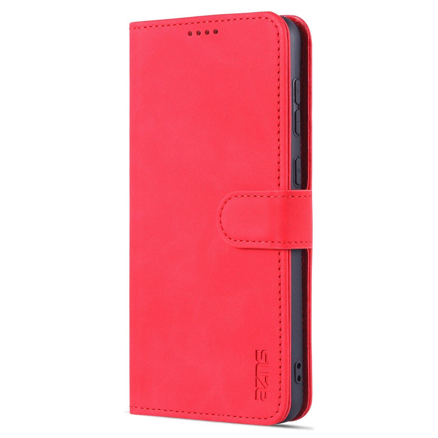 Hülle kompatibel mit Samsung Galaxy A33 5G Kunstleder Handyhülle - Handy Case Rot