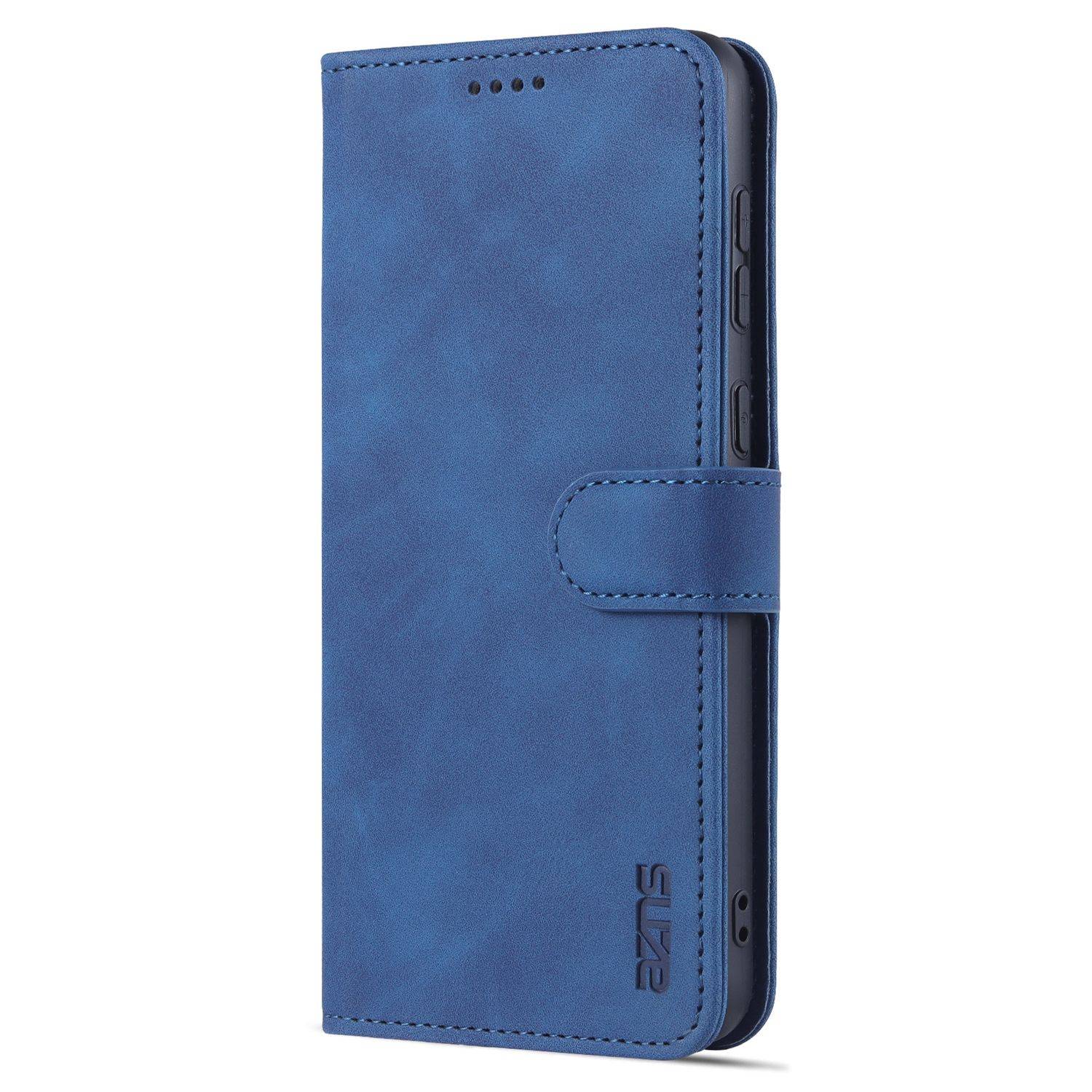 Hülle kompatibel mit Samsung Galaxy A33 5G Kunstleder Handyhülle - Handy Case Blau