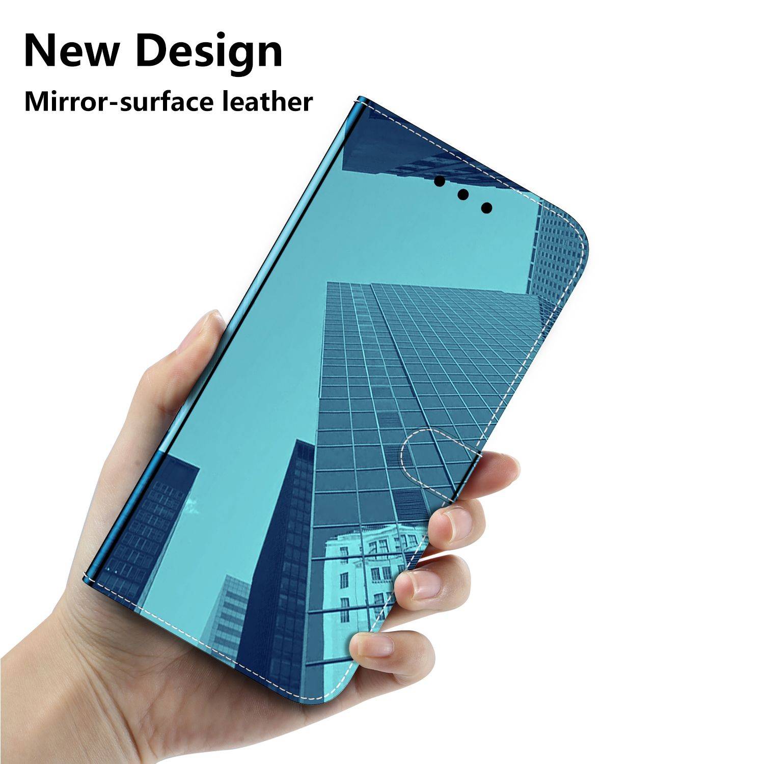 Hülle kompatibel mit Motorola Moto G22 Kunstleder Handyhülle - Handy Case Blau