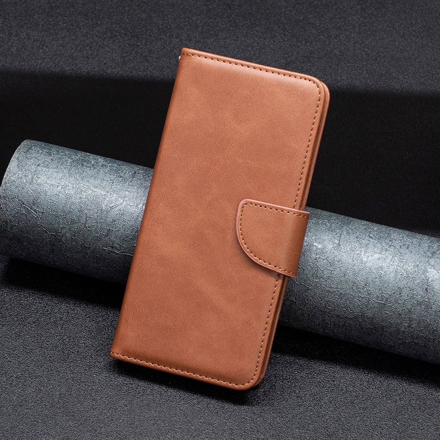 Hülle kompatibel mit Xiaomi Redmi Note 11 Pro / Note 11 Pro+ 5G Kunstleder Handyhülle - Handy Case Braun