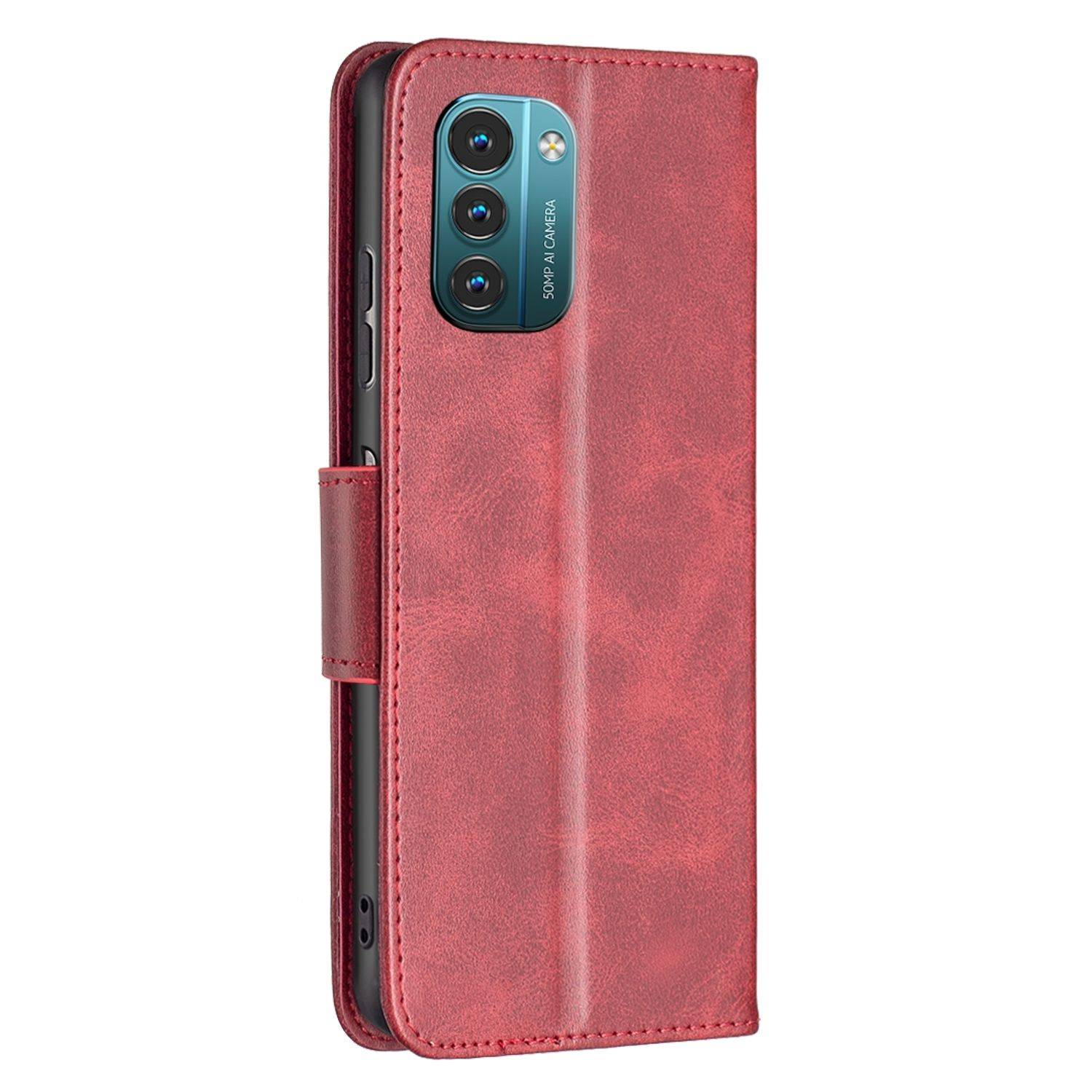Hülle kompatibel mit Nokia G21 / G11 Kunstleder Handyhülle - Handy Case Rot