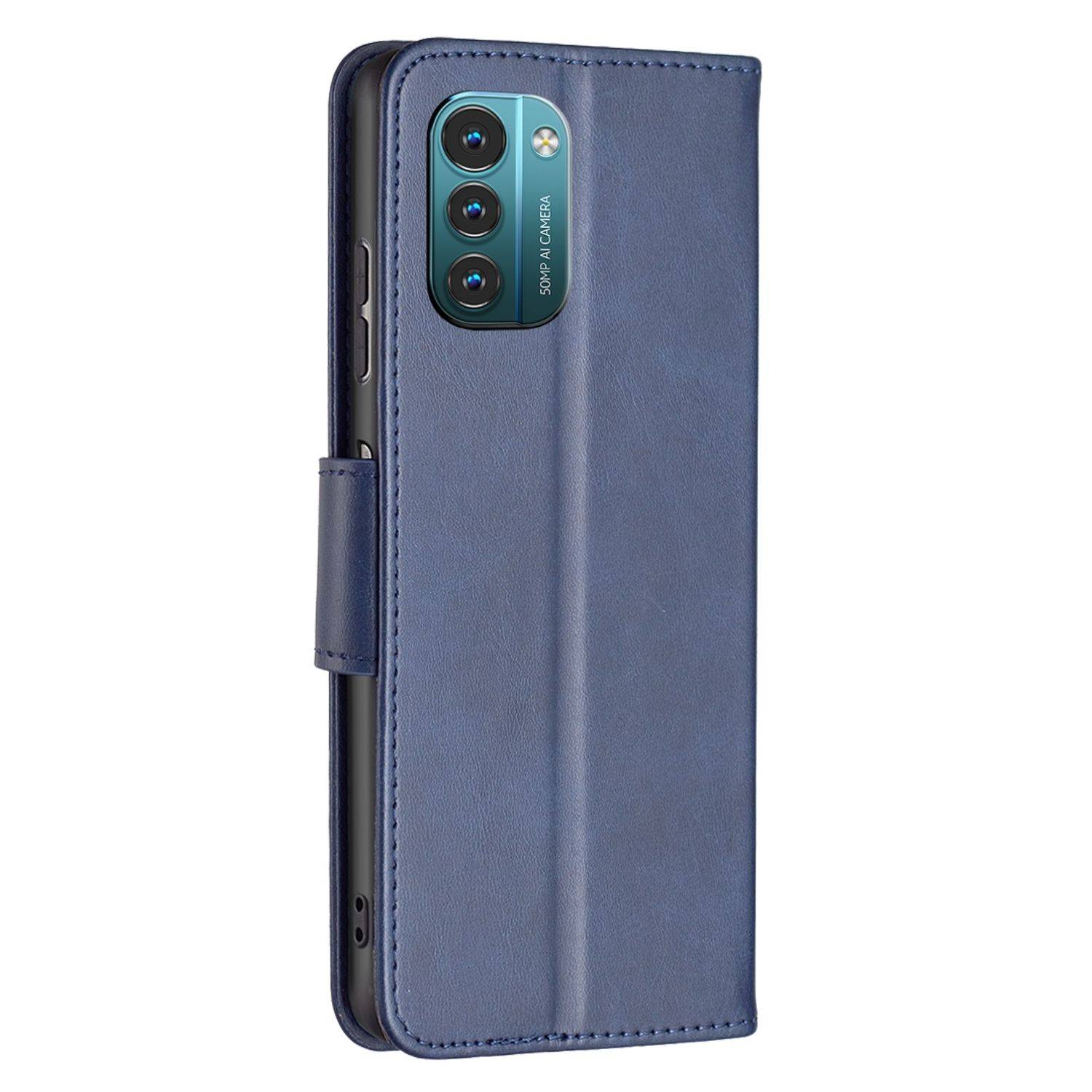 Hülle kompatibel mit Nokia G21 / G11 Kunstleder Handyhülle - Handy Case Blau