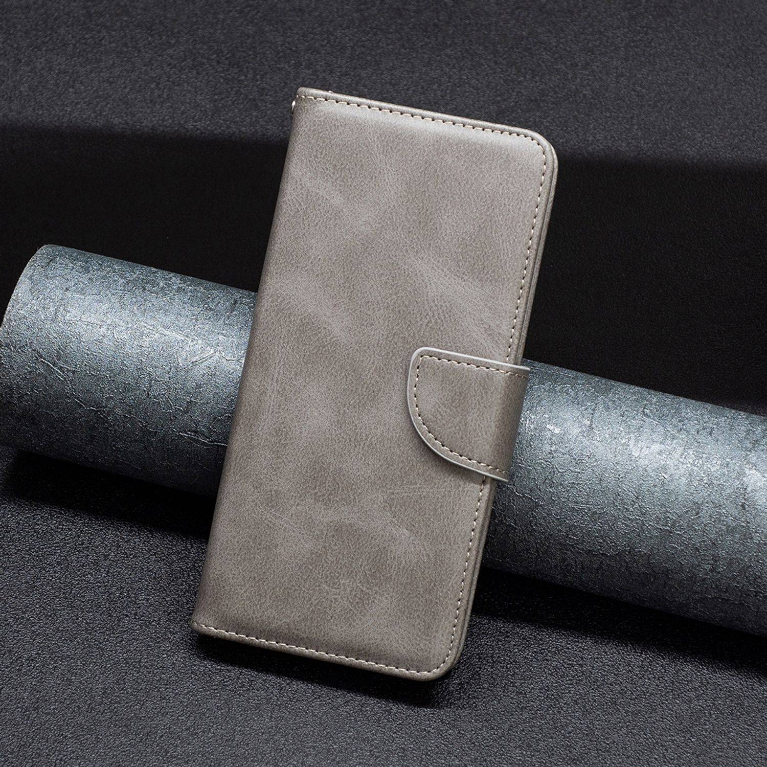 Hülle kompatibel mit Nokia G21 / G11 Kunstleder Handyhülle - Handy Case Grau