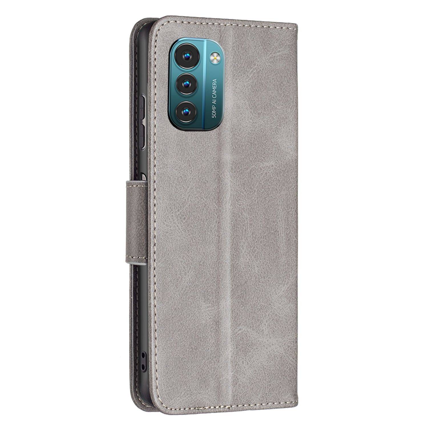 Hülle kompatibel mit Nokia G21 / G11 Kunstleder Handyhülle - Handy Case Grau