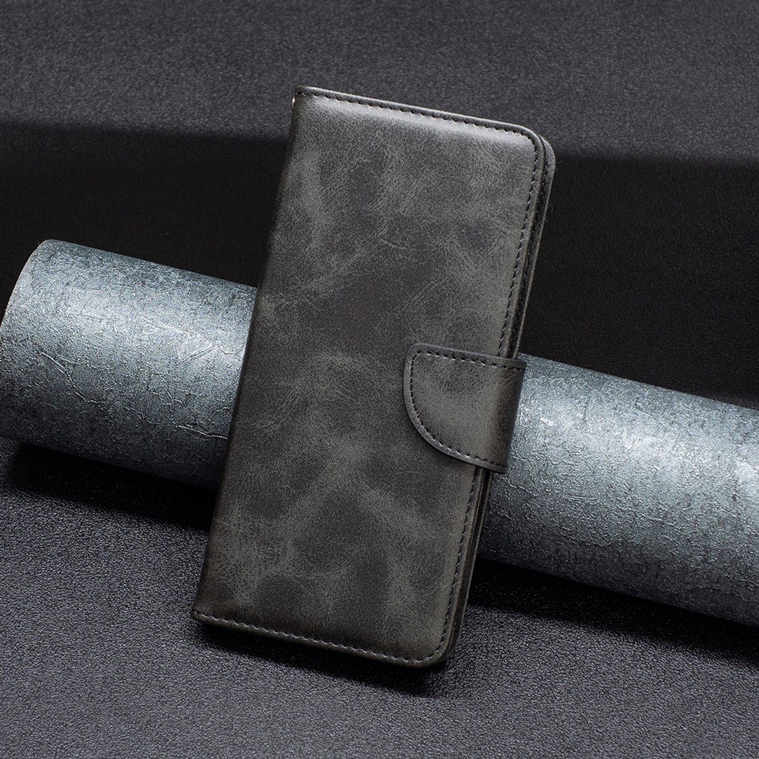 Hülle kompatibel mit Samsung Galaxy A23 Kunstleder Handyhülle - Handy Case Schwarz