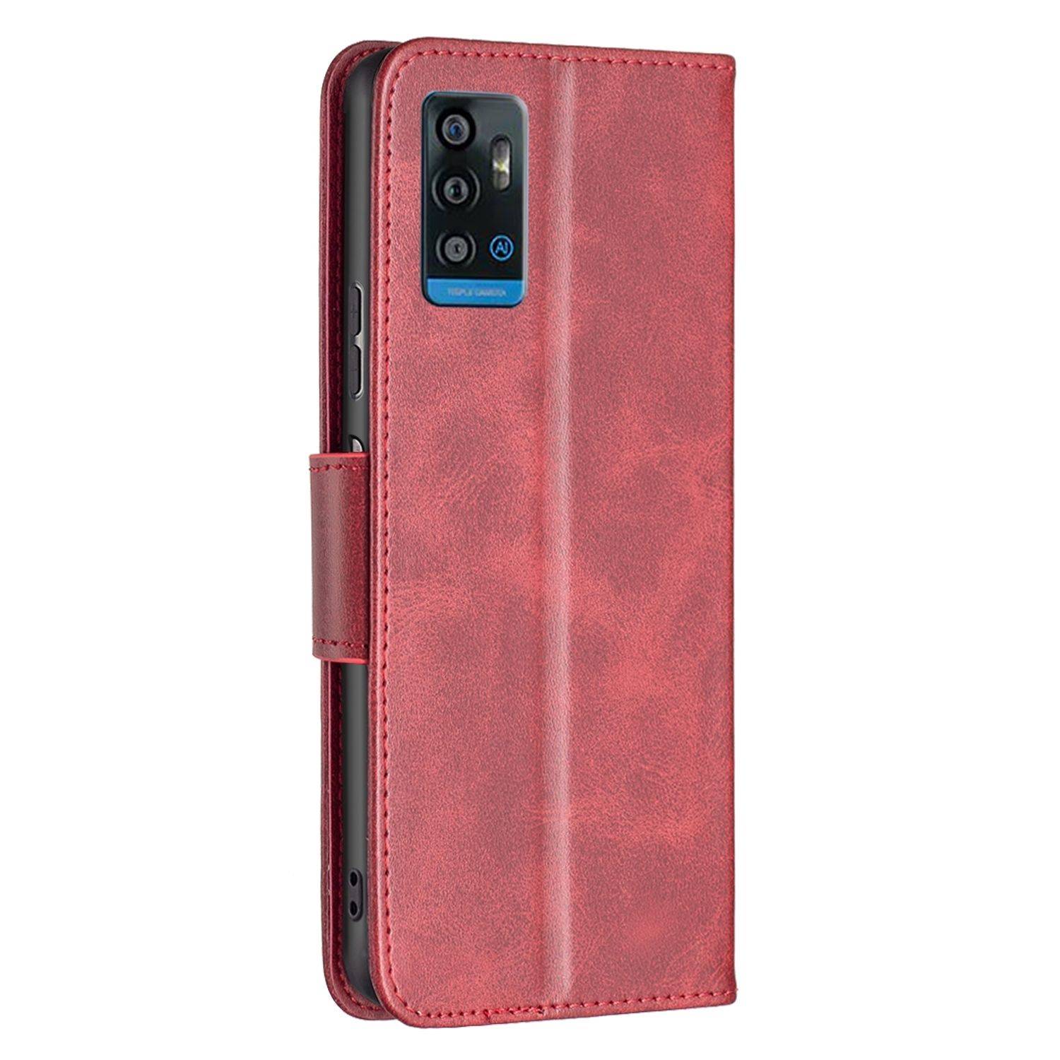 Hülle kompatibel mit ZTE Blade A71 Kunstleder Handyhülle - Handy Case Rot