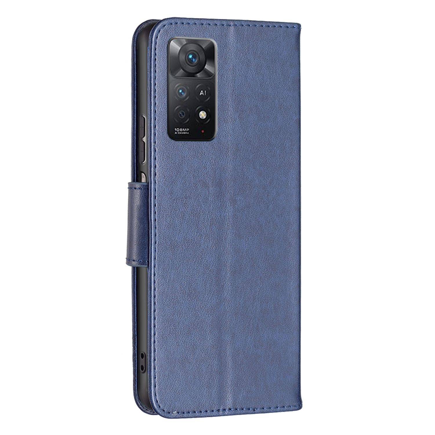 Hülle kompatibel mit Xiaomi Redmi Note 11 Pro / Note 11 Pro+ 5G Kunstleder Handyhülle - Handy Case Blau