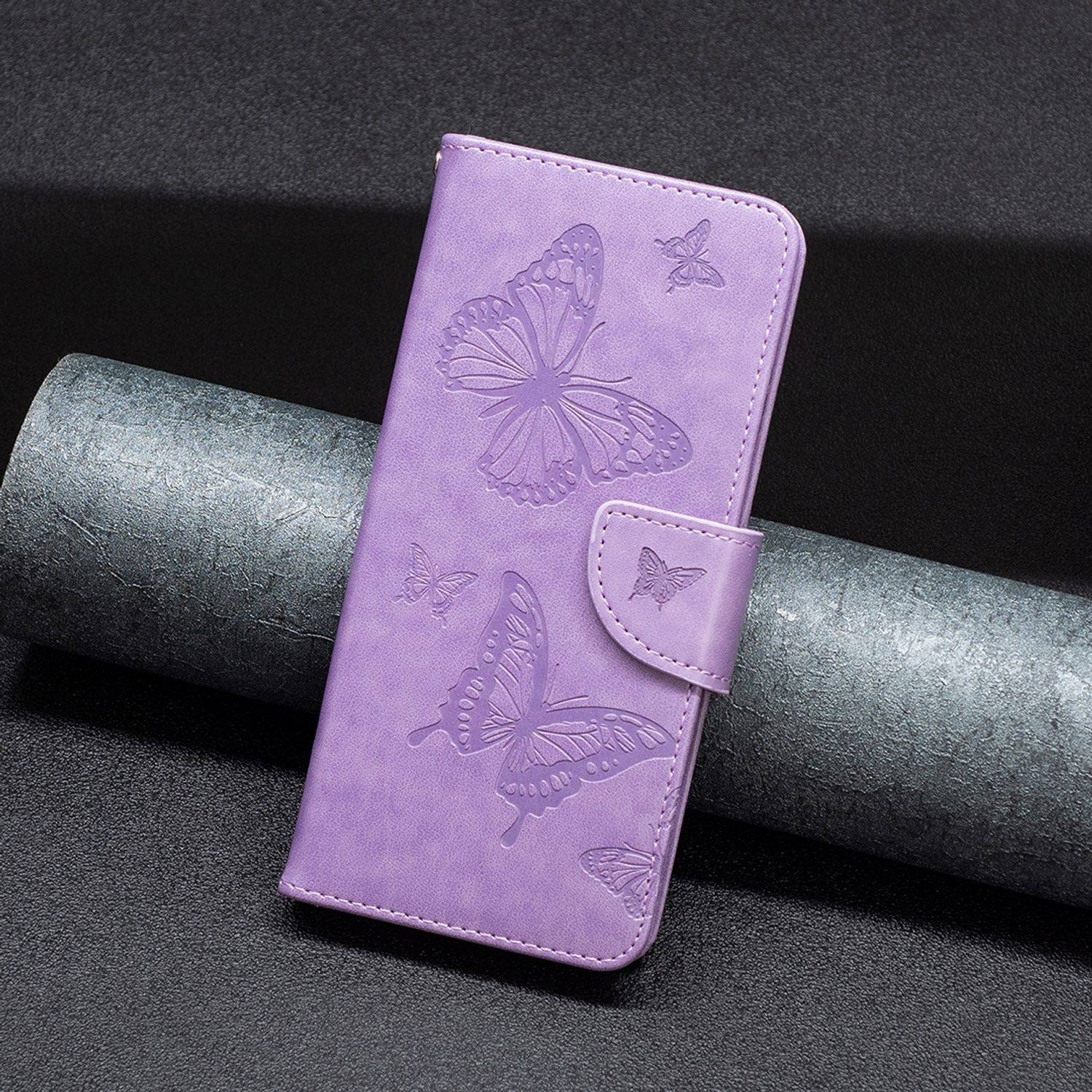 Hülle kompatibel mit Xiaomi Redmi Note 11 Pro / Note 11 Pro+ 5G Kunstleder Handyhülle - Handy Case Lila