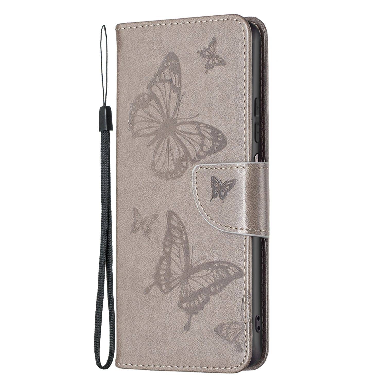 Hülle kompatibel mit Xiaomi Redmi Note 11 / Note 11S Global Kunstleder Handyhülle - Handy Case Grau