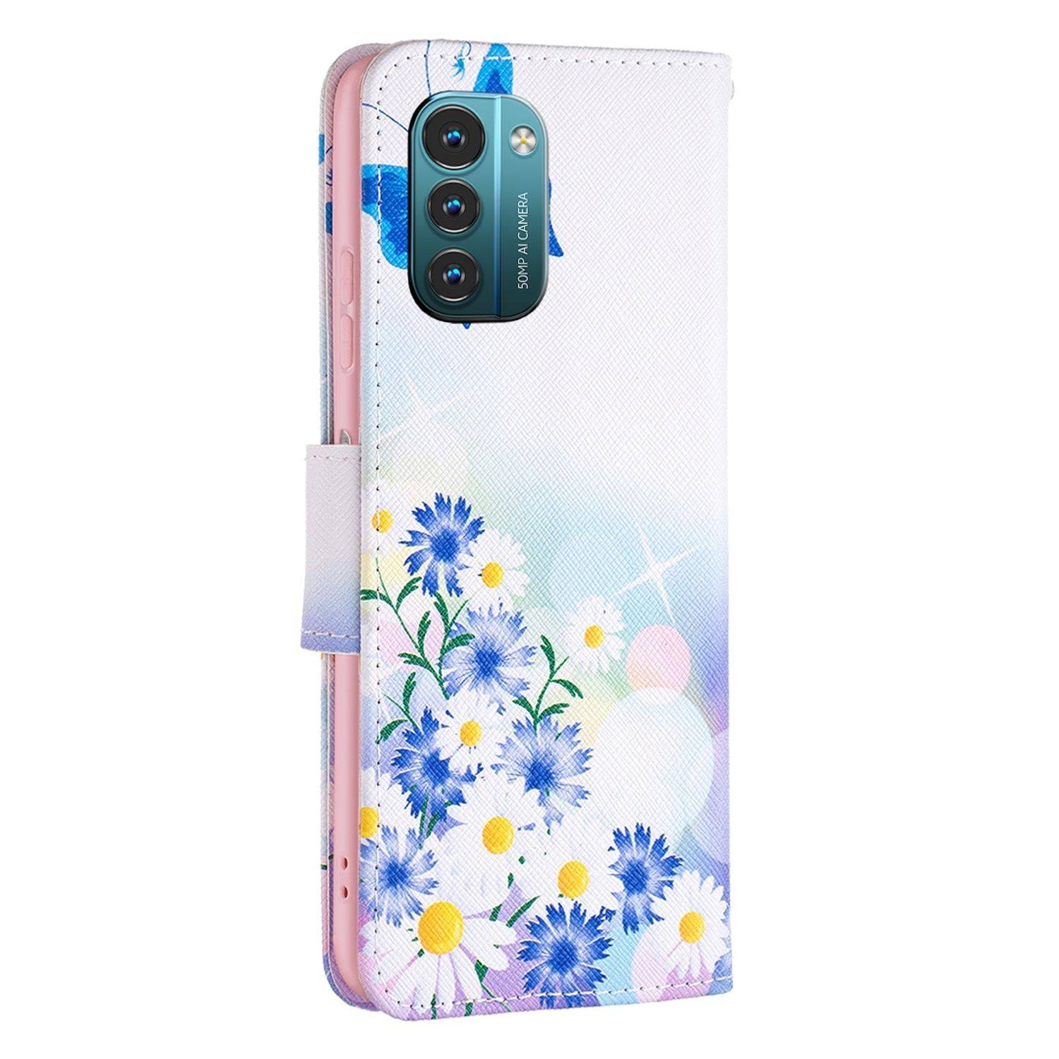 Hülle kompatibel mit Nokia G21 / G11 Kunstleder Handyhülle - Handy Case Schmetterlingsliebe