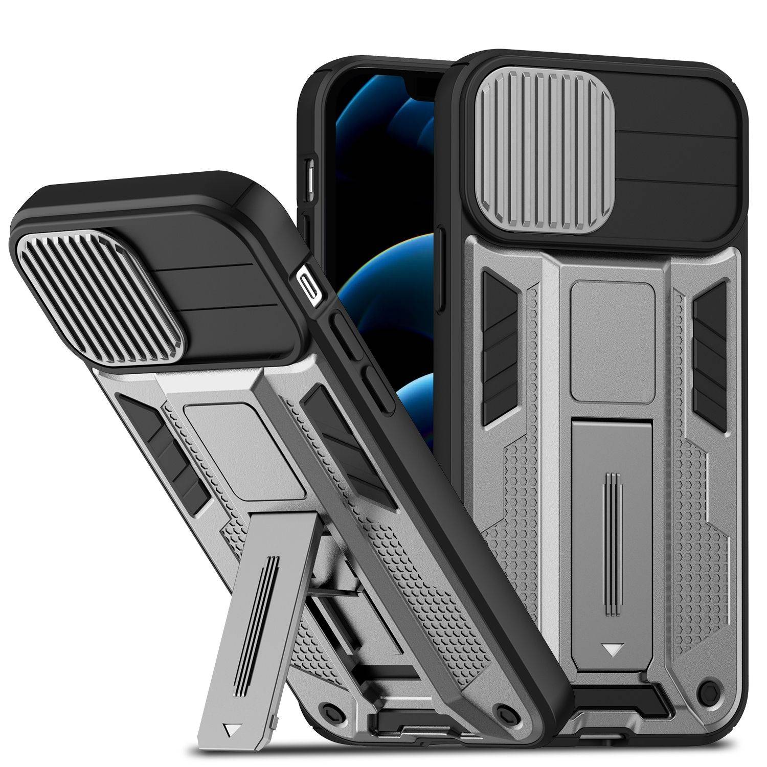 Hülle kompatibel mit Apple iPhone 12 Pro Max Kunststoff Soft Handyhülle - Handy Case Silber