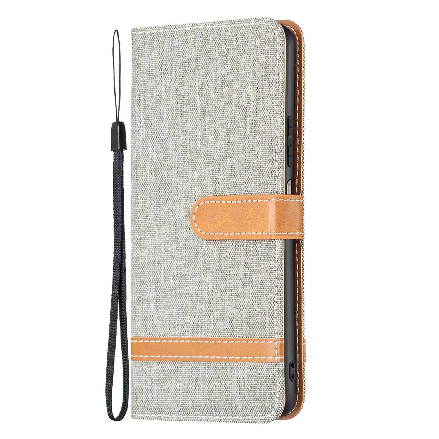 Hülle kompatibel mit Xiaomi Redmi Note 11 / Note 11S Global Kunstleder Handyhülle - Handy Case Grau