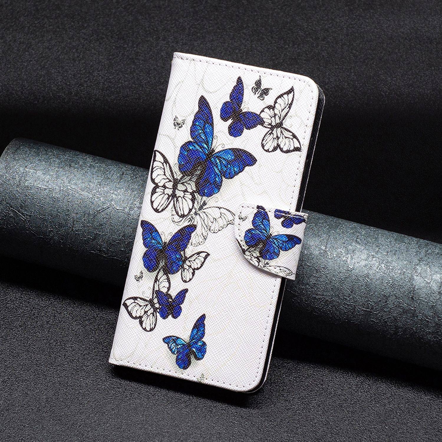 Hülle kompatibel mit Samsung Galaxy A23 Kunstleder Handyhülle - Handy Case Schmetterlinge