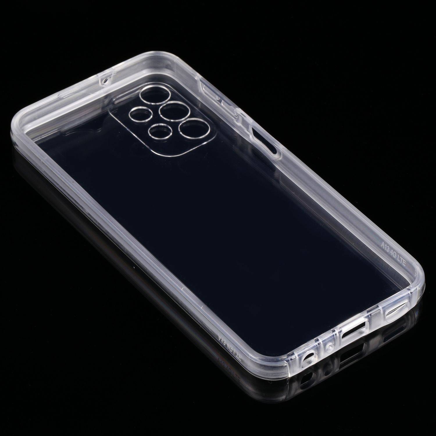 Hülle kompatibel mit Samsung Galaxy A13 4G Kunststoff Full Cover Handyhülle - Case Transparent