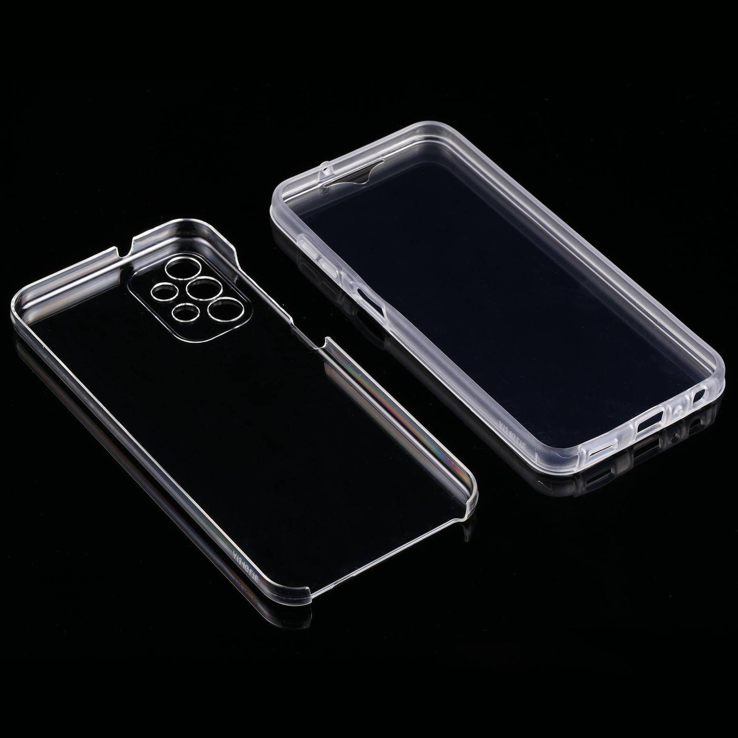 Hülle kompatibel mit Samsung Galaxy A13 4G Kunststoff Full Cover Handyhülle - Case Transparent