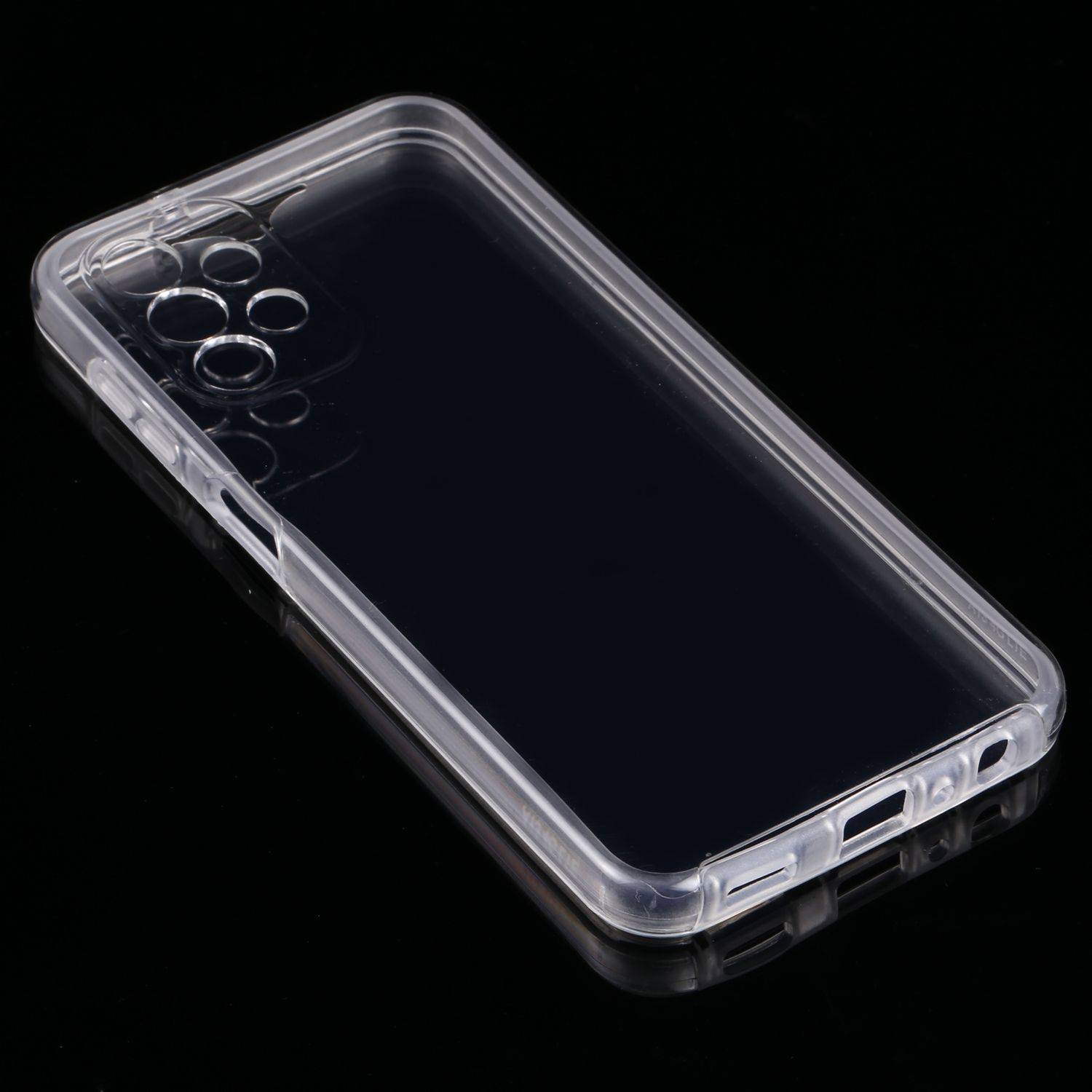 Hülle kompatibel mit Samsung Galaxy A13 4G Kunststoff Full Cover Handyhülle - Case Transparent