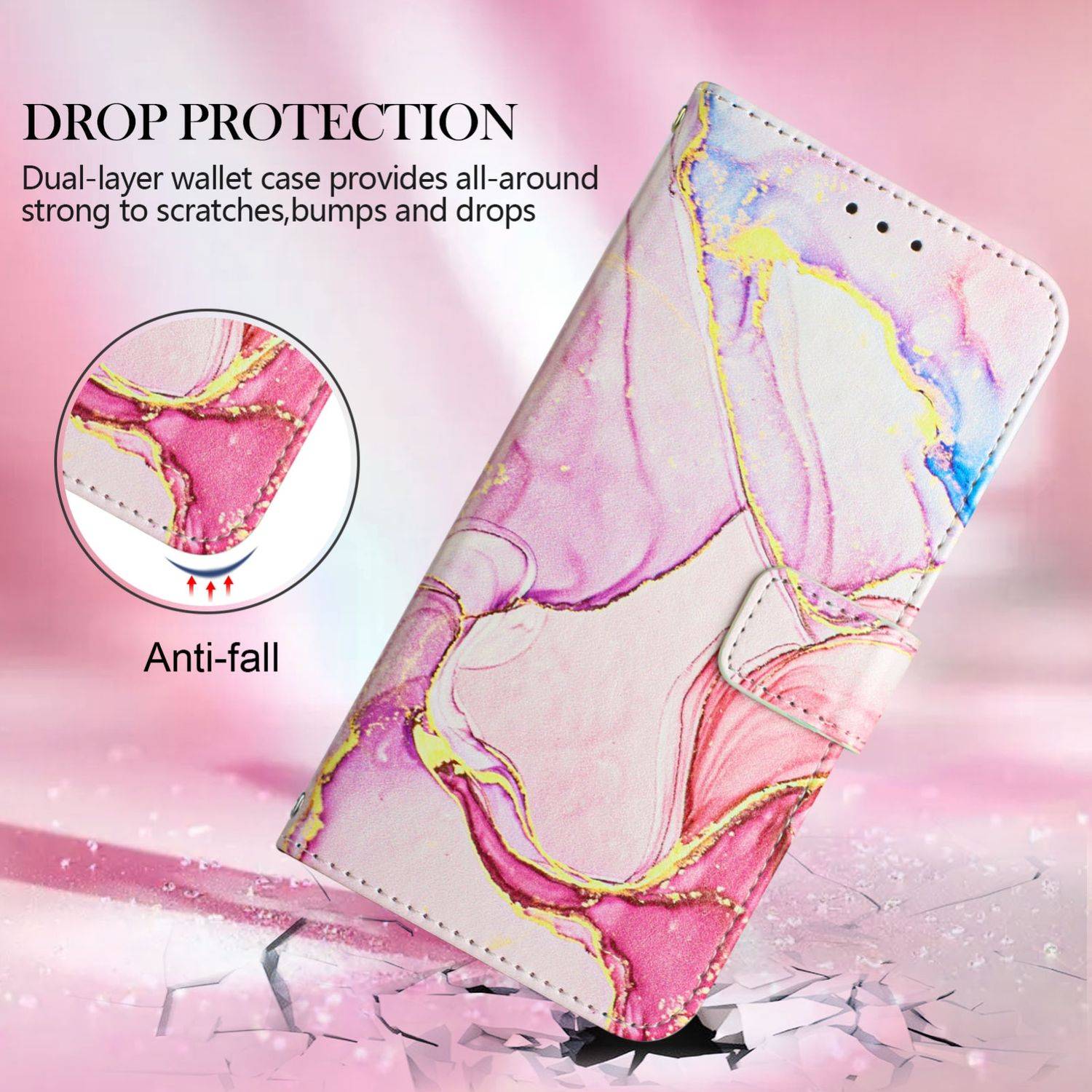 Hülle kompatibel mit Apple iPhone 12 / 12 Pro Kunstleder Handyhülle - Handy Case Motiv 4