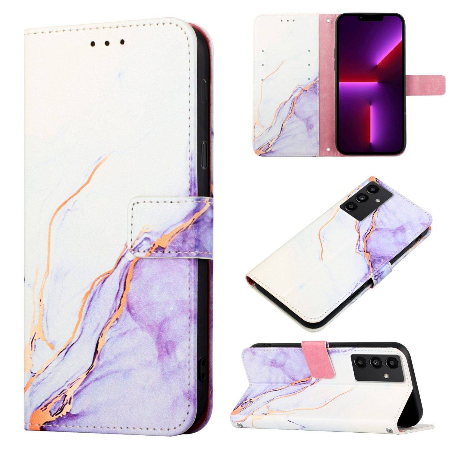 Hülle kompatibel mit Samsung Galaxy A13 5G Kunstleder Handyhülle - Handy Case Motiv 5