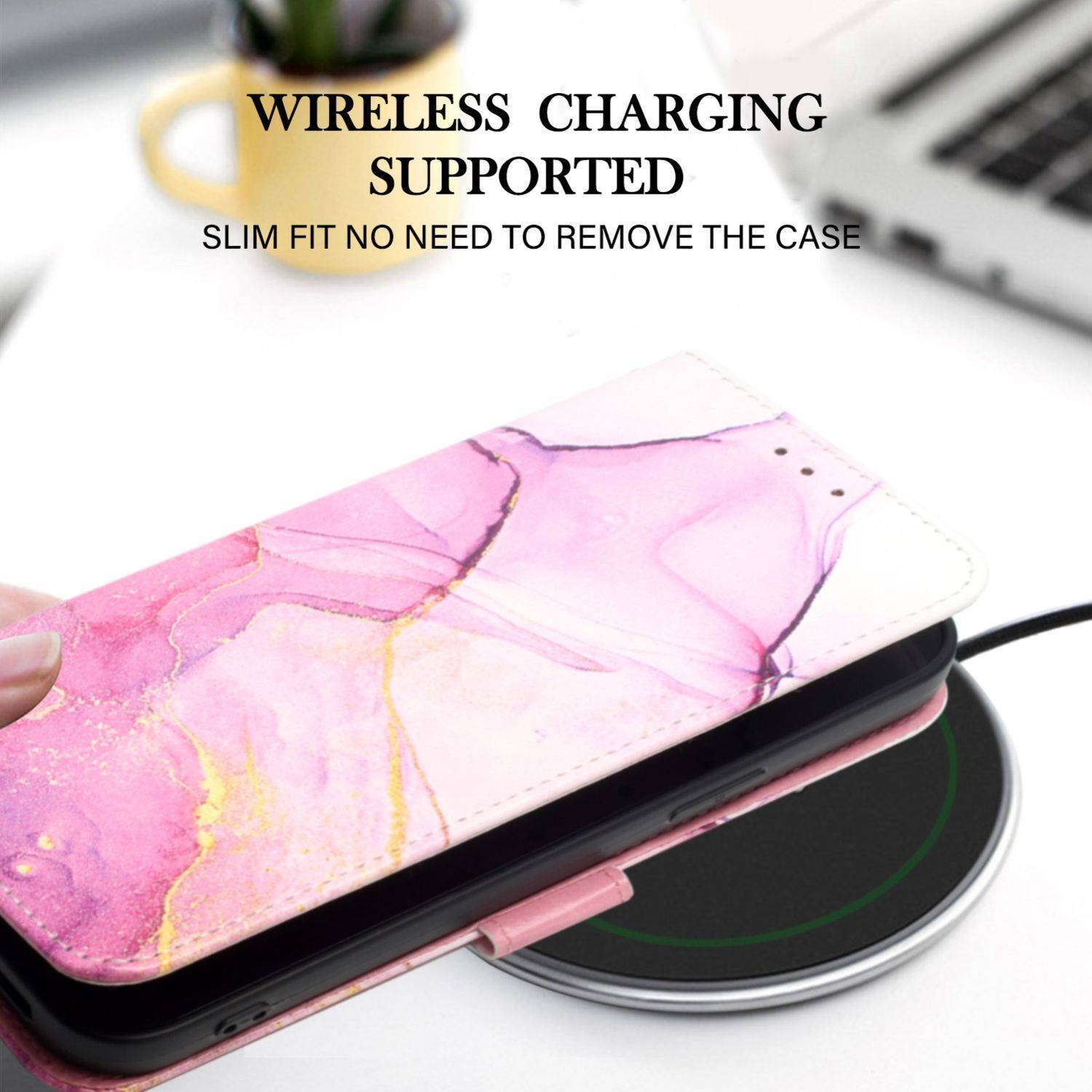 Hülle kompatibel mit Samsung Galaxy A23 Kunstleder Handyhülle - Handy Case Motiv 1