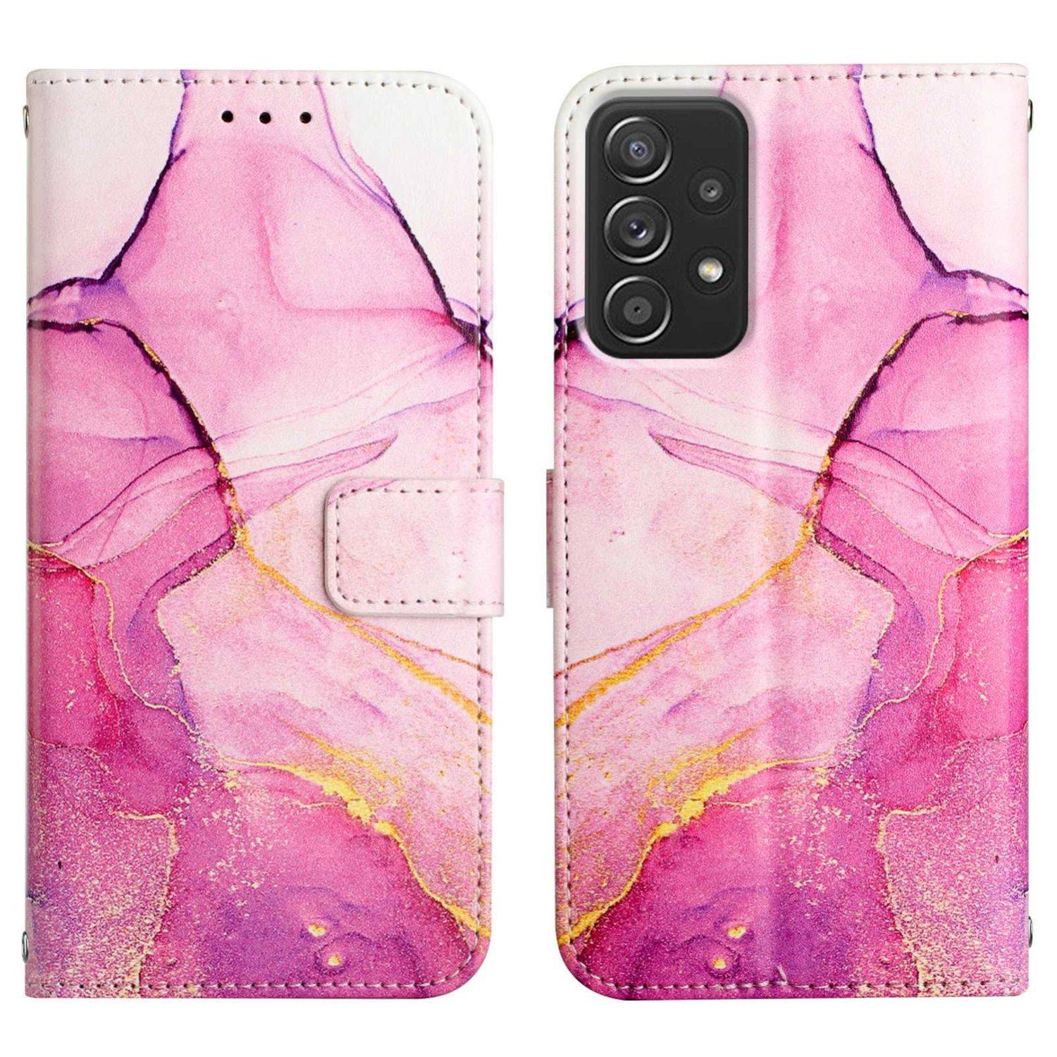 Hülle kompatibel mit Samsung Galaxy A23 Kunstleder Handyhülle - Handy Case Motiv 1