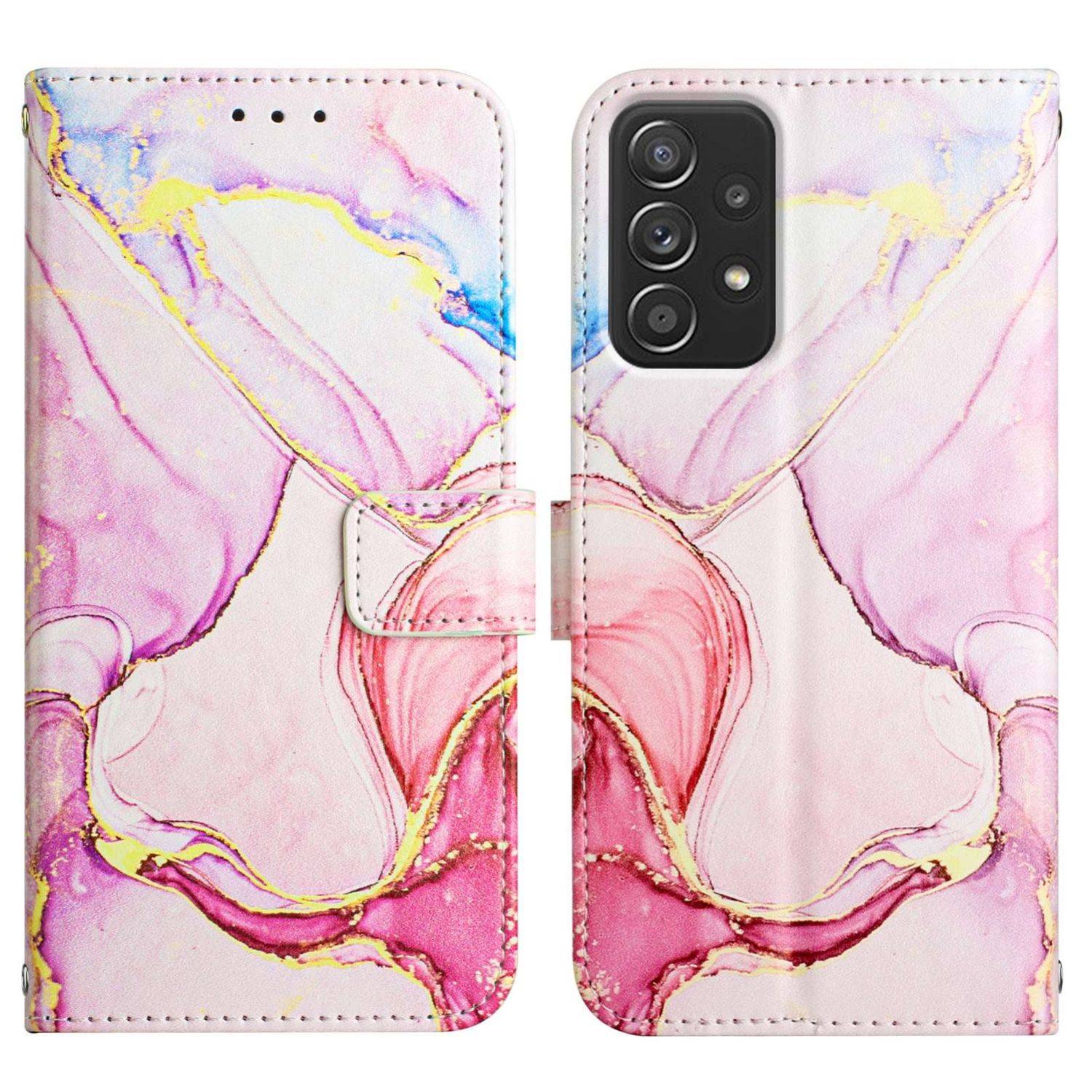 Hülle kompatibel mit Samsung Galaxy A53 5G Kunstleder Handyhülle - Handy Case Motiv 4