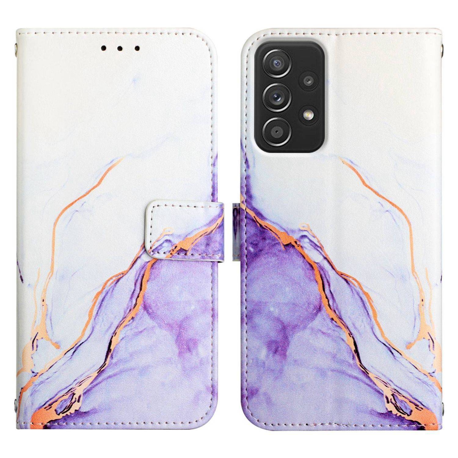 Hülle kompatibel mit Samsung Galaxy A53 5G Kunstleder Handyhülle - Handy Case Motiv 5