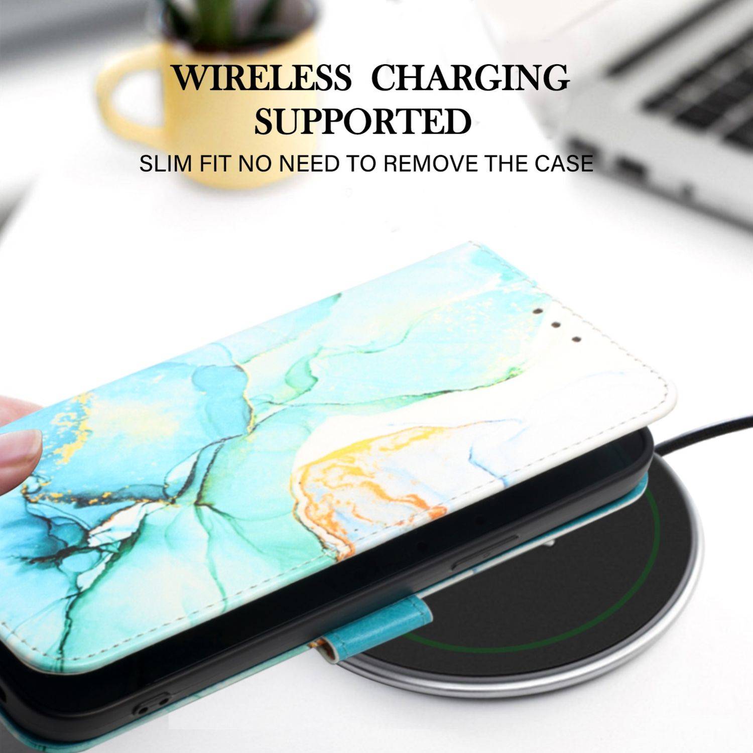 Hülle kompatibel mit Samsung Galaxy A03 Core Kunstleder Handyhülle - Handy Case Motiv 2