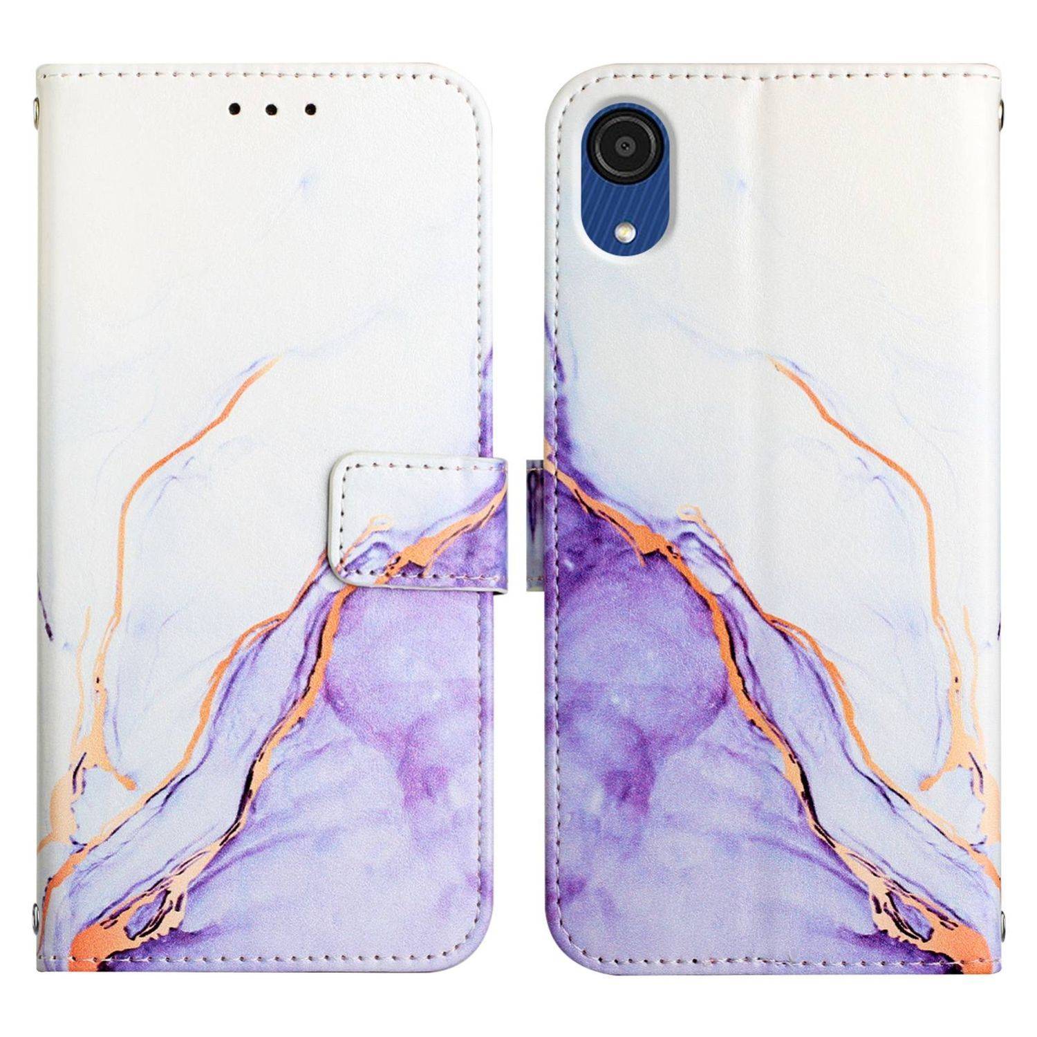 Hülle kompatibel mit Samsung Galaxy A03 Core Kunstleder Handyhülle - Handy Case Motiv 5