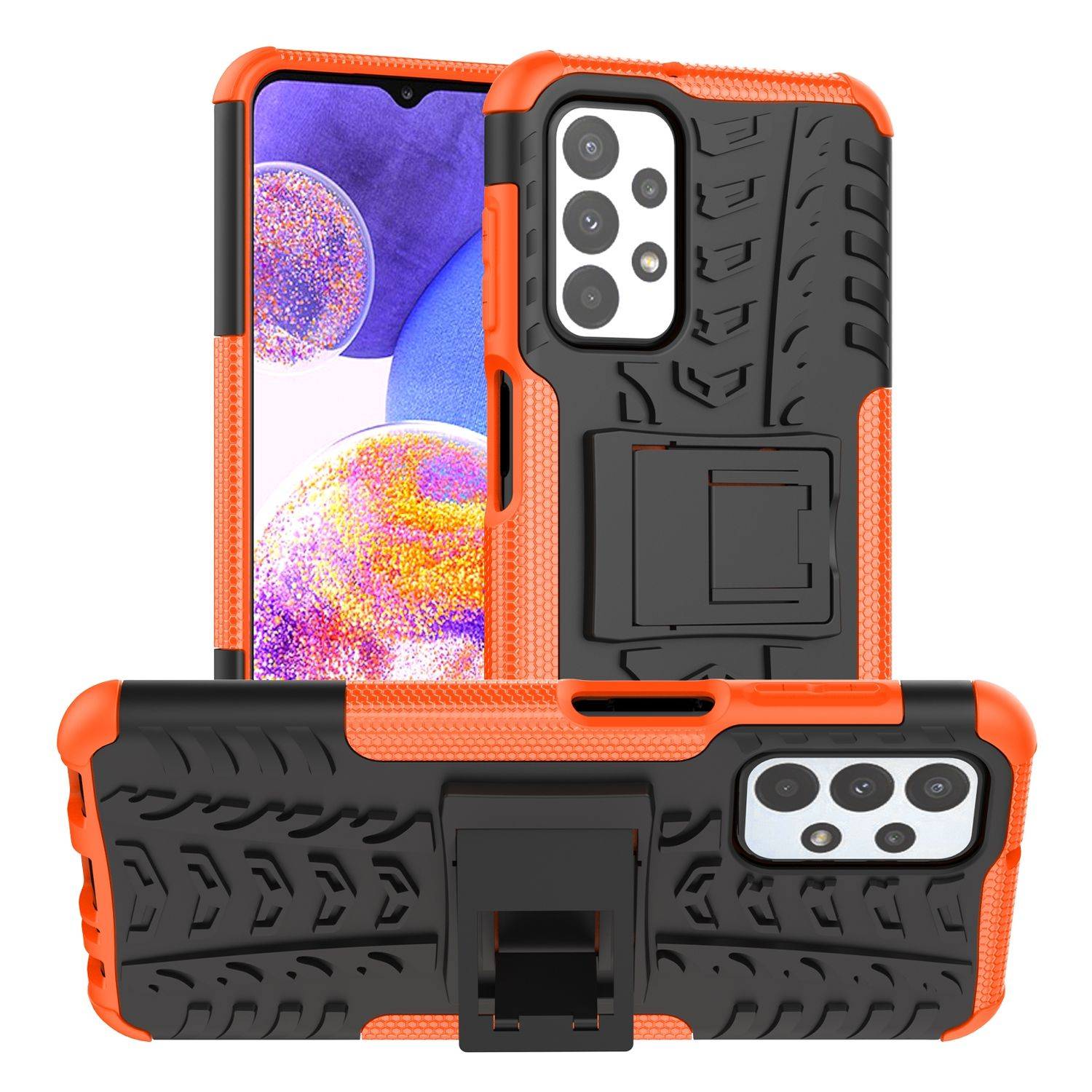 Hülle kompatibel mit Samsung Galaxy A23 Kunststoff Soft Handyhülle - Handy Case Orange