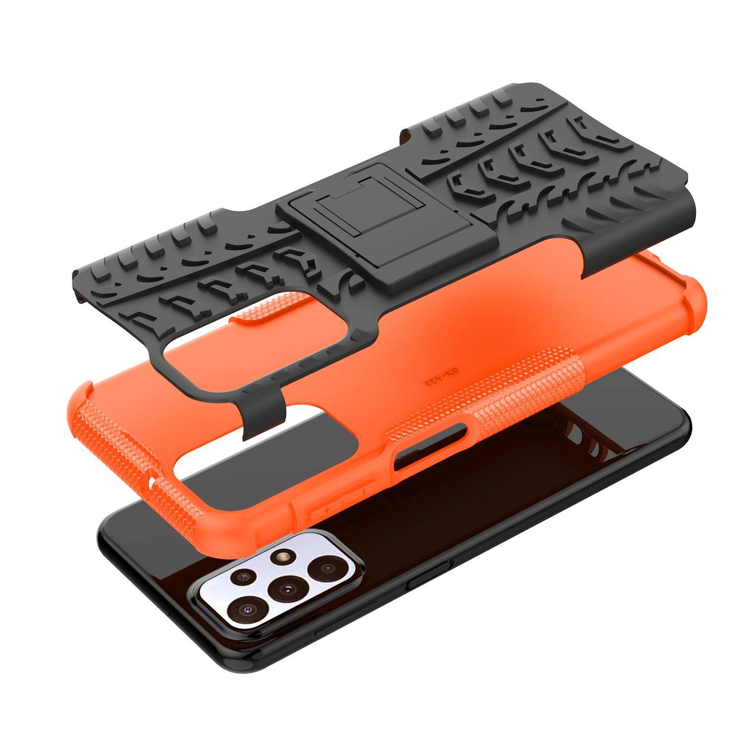 Hülle kompatibel mit Samsung Galaxy A23 Kunststoff Soft Handyhülle - Handy Case Orange