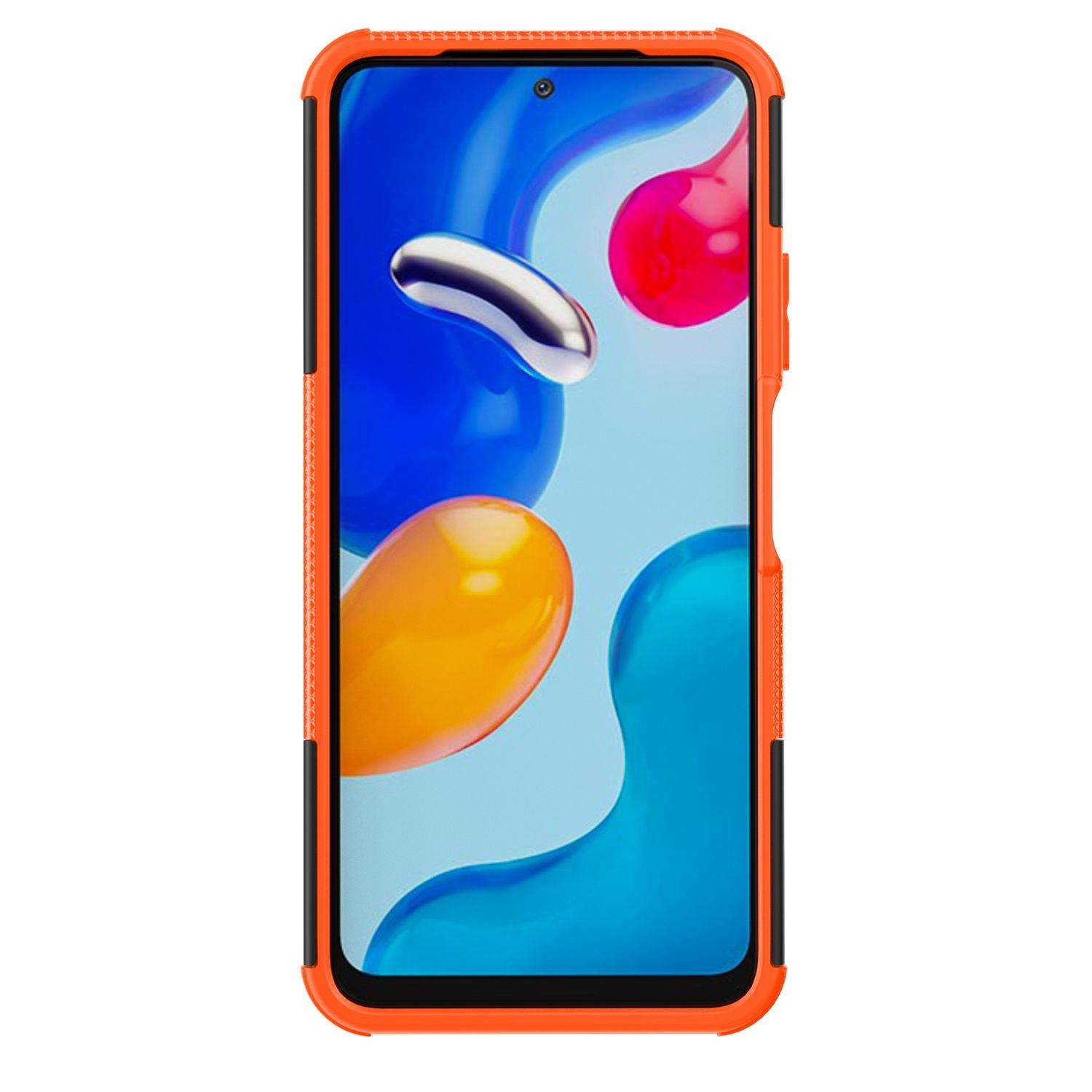 Hülle kompatibel mit Xiaomi Redmi Note 11 / Note 11S Global Kunststoff Soft Handyhülle - Handy Case Orange
