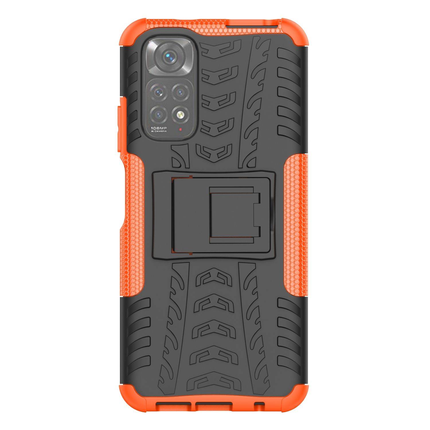 Hülle kompatibel mit Xiaomi Redmi Note 11 / Note 11S Global Kunststoff Soft Handyhülle - Handy Case Orange