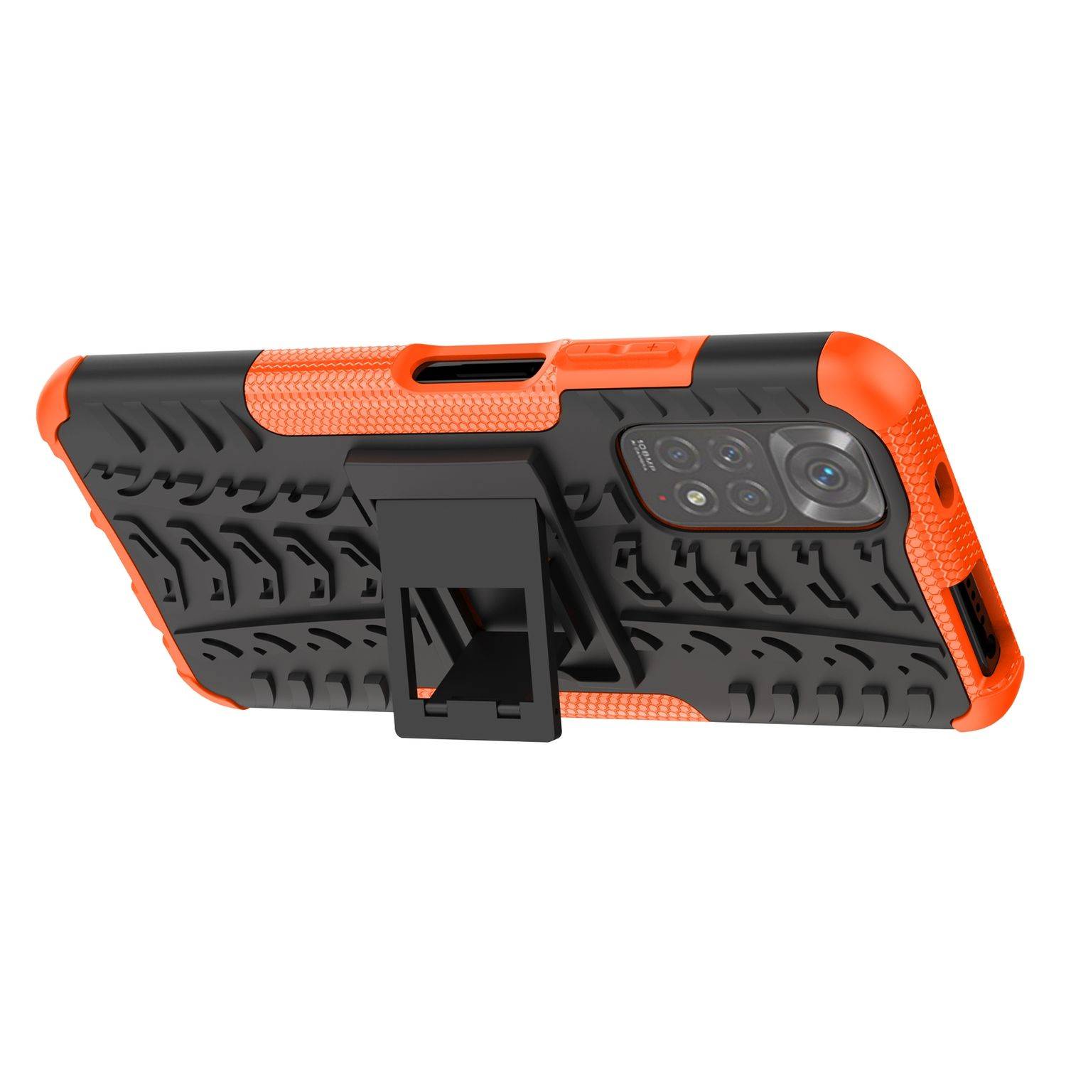Hülle kompatibel mit Xiaomi Redmi Note 11 / Note 11S Global Kunststoff Soft Handyhülle - Handy Case Orange
