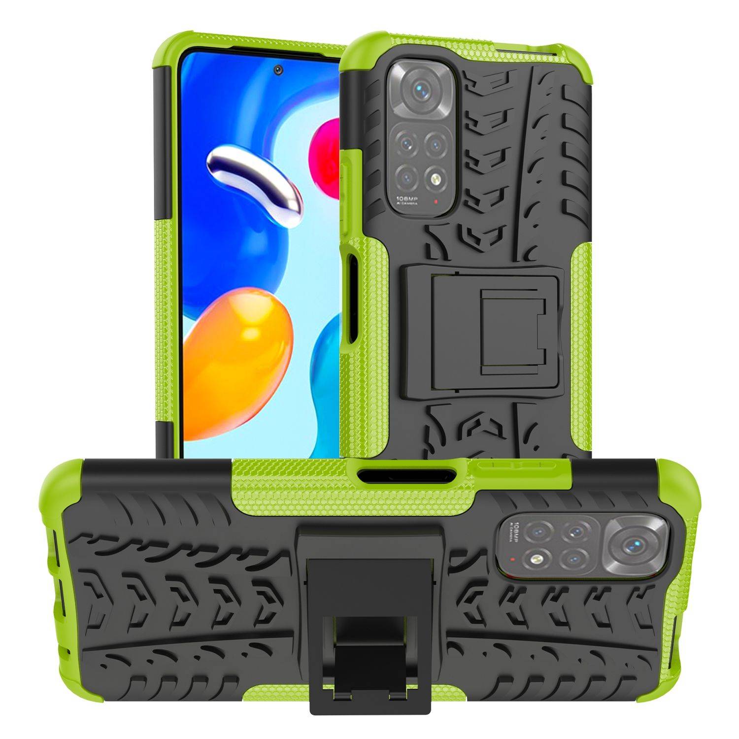 Hülle kompatibel mit Xiaomi Redmi Note 11 / Note 11S Global Kunststoff Soft Handyhülle - Handy Case Grün