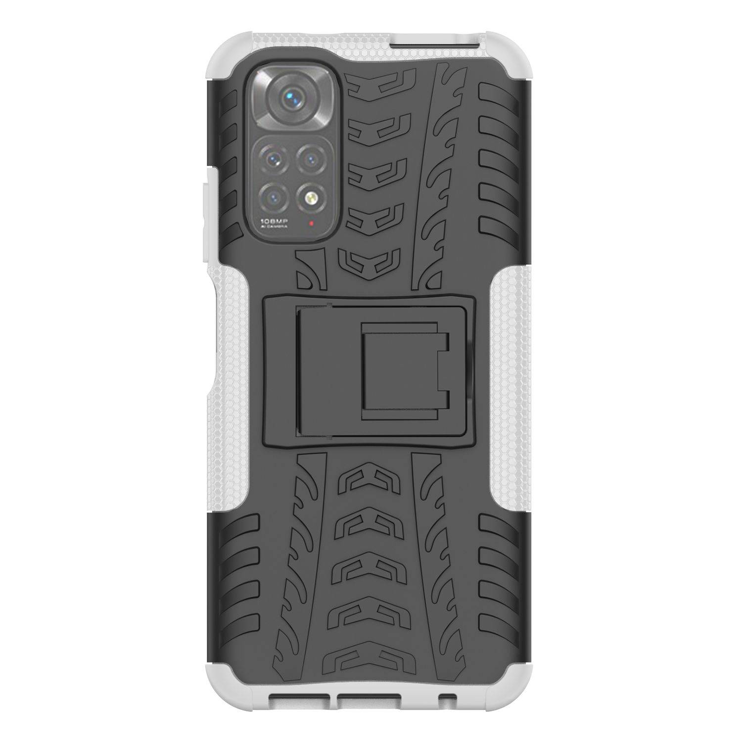 Hülle kompatibel mit Xiaomi Redmi Note 11 / Note 11S Global Kunststoff Soft Handyhülle - Handy Case Weiß